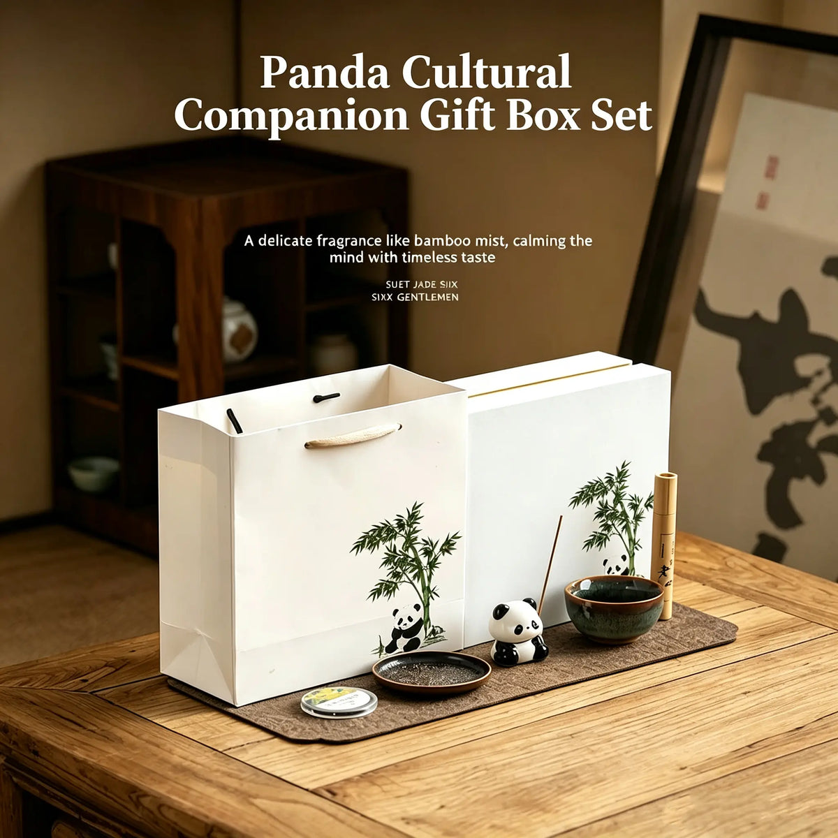 PandaCiCi Portable Tea Set Gift Box – Teapot & Cup Set for Tea Lovers