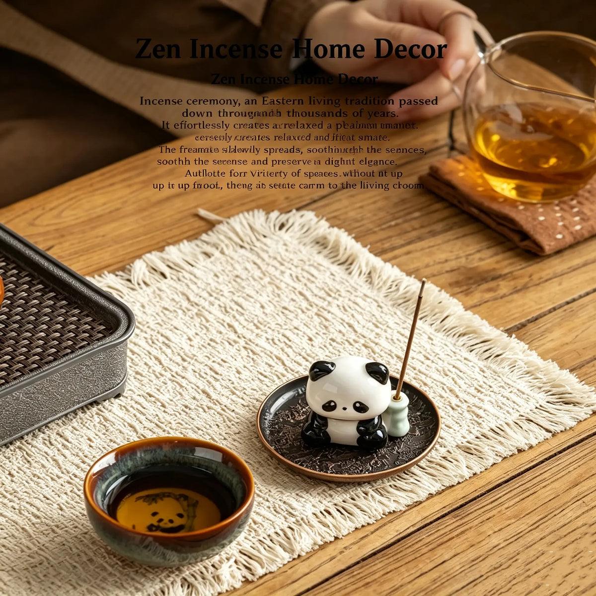 PandaCiCi Portable Tea Set Gift Box – Teapot & Cup Set for Tea Lovers