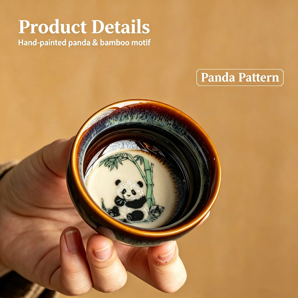 PandaCiCi Portable Tea Set Gift Box – Teapot & Cup Set for Tea Lovers