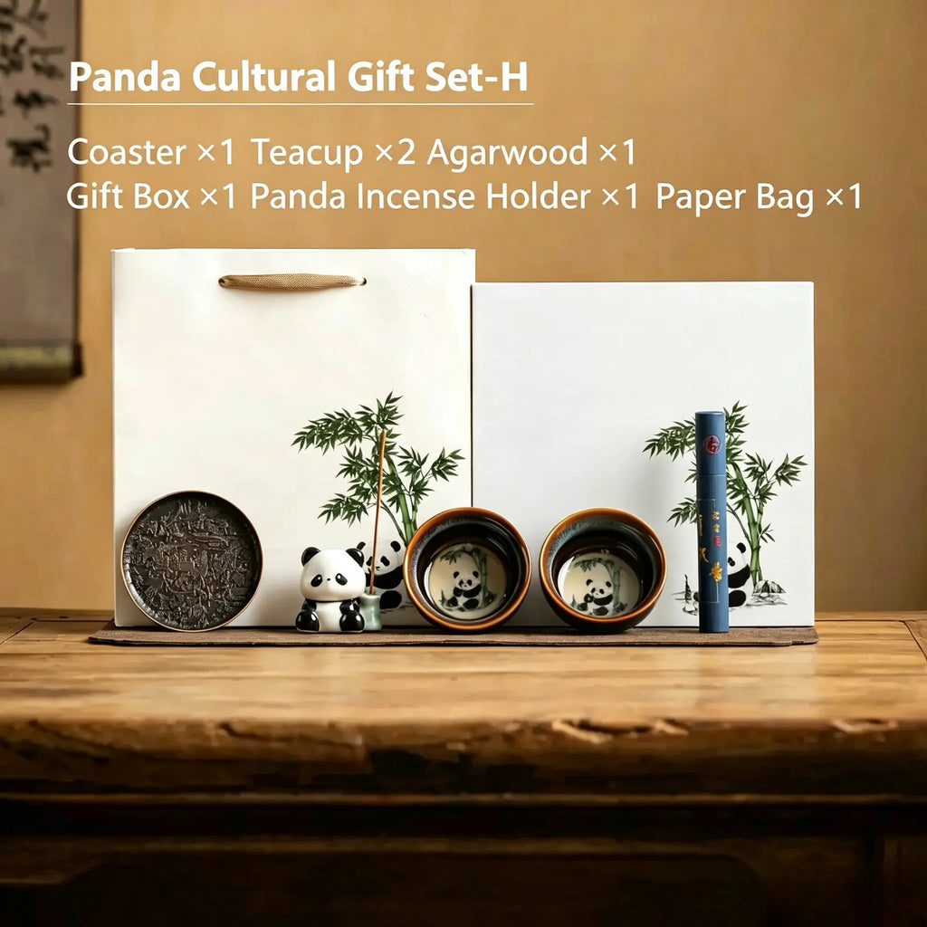 PandaCiCi Portable Tea Set Gift Box – Teapot & Cup Set for Tea Lovers