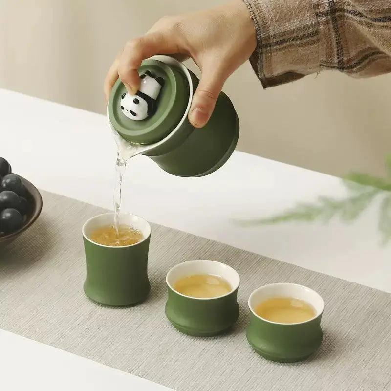 PandaCiCi Teapot & Teacup Gift Set – Panda Tea Set for Gifting
