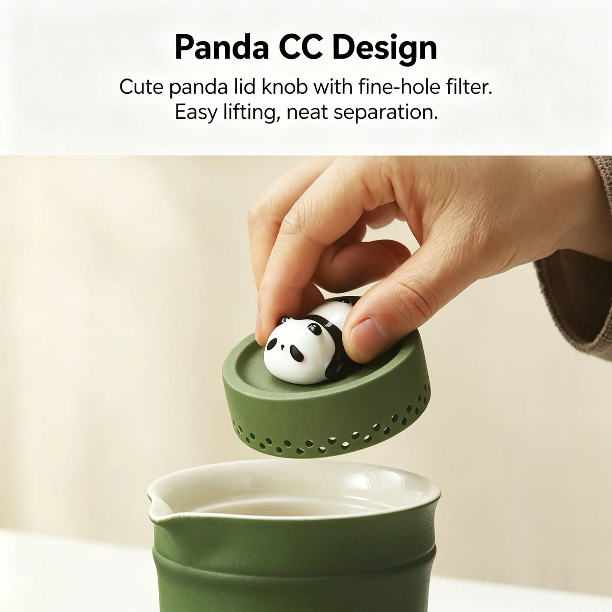 PandaCiCi Teapot & Teacup Gift Set – Panda Tea Set for Gifting