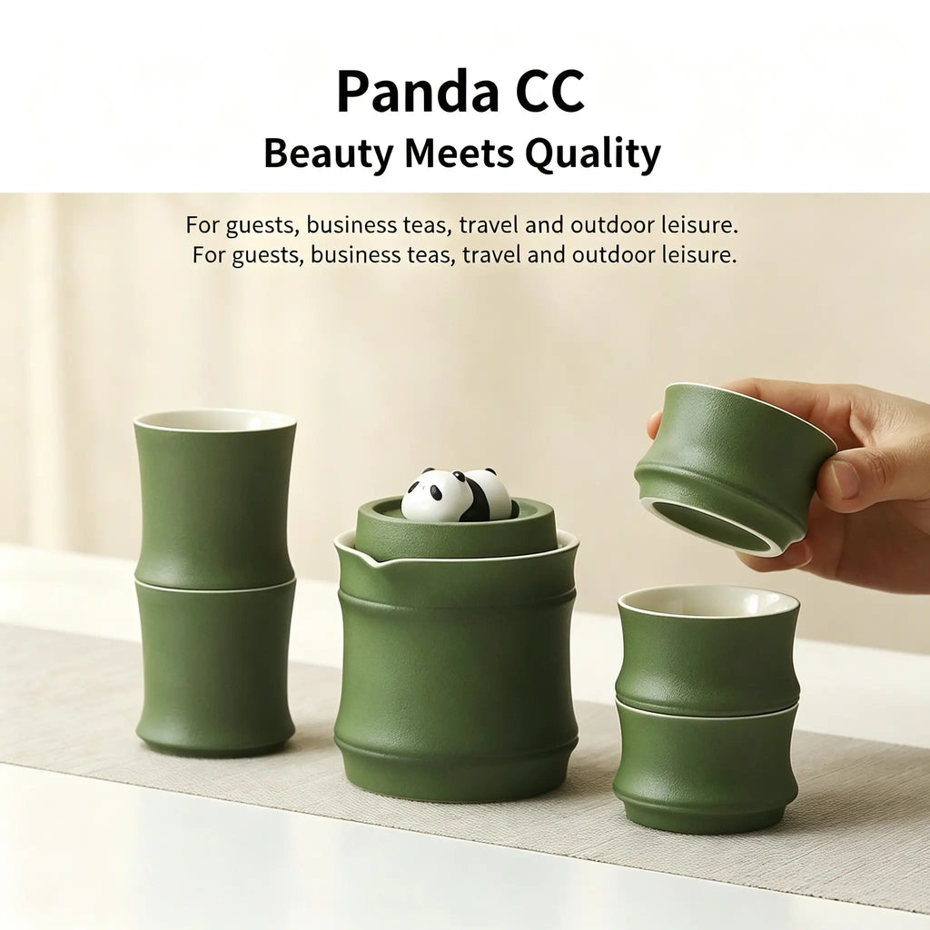 PandaCiCi Teapot & Teacup Gift Set – Panda Tea Set for Gifting