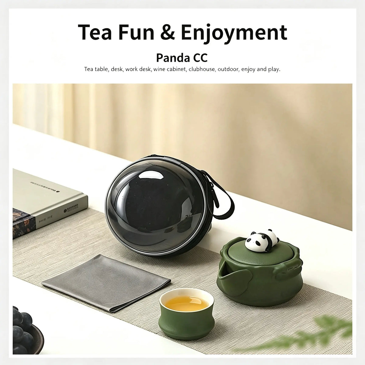 PandaCiCi Teapot & Teacup Gift Set – Panda Tea Set for Gifting