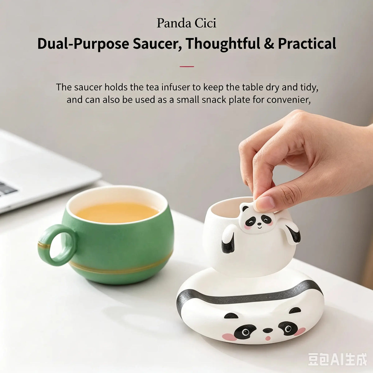 PandaCiCi Tea & Coffee Mug – Cute Panda Drinkware Gift