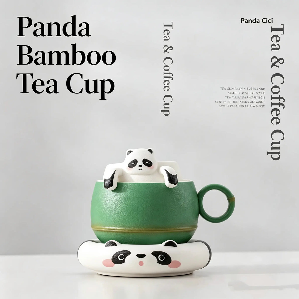 PandaCiCi Tea & Coffee Mug – Cute Panda Drinkware Gift