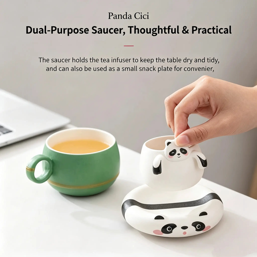PandaCiCi Tea & Coffee Mug – Cute Panda Drinkware Gift