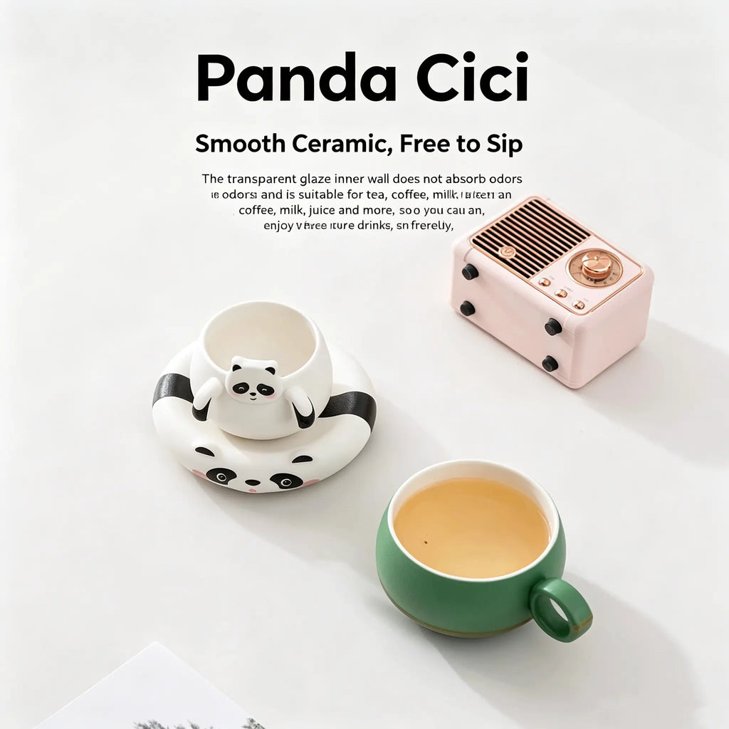 PandaCiCi Tea & Coffee Mug – Cute Panda Drinkware Gift