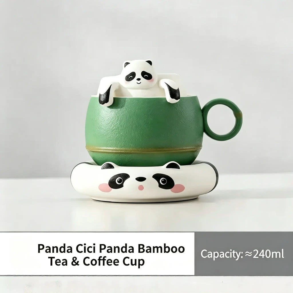 PandaCiCi Tea & Coffee Mug – Cute Panda Drinkware Gift