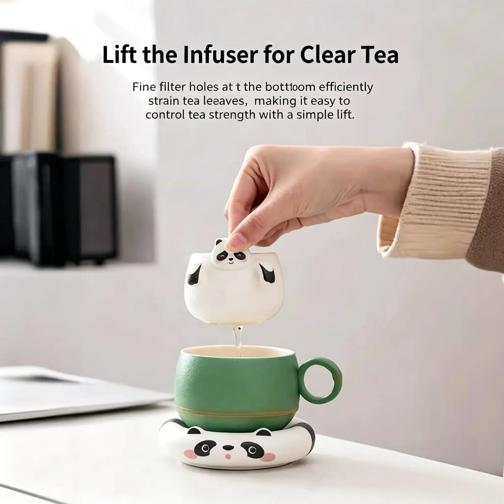 PandaCiCi Tea & Coffee Mug – Cute Panda Drinkware Gift