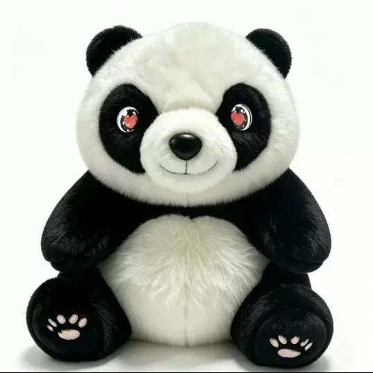 PandaCiCi Smart AI Interactive Panda Plush Companion with Emotional LED Eyes