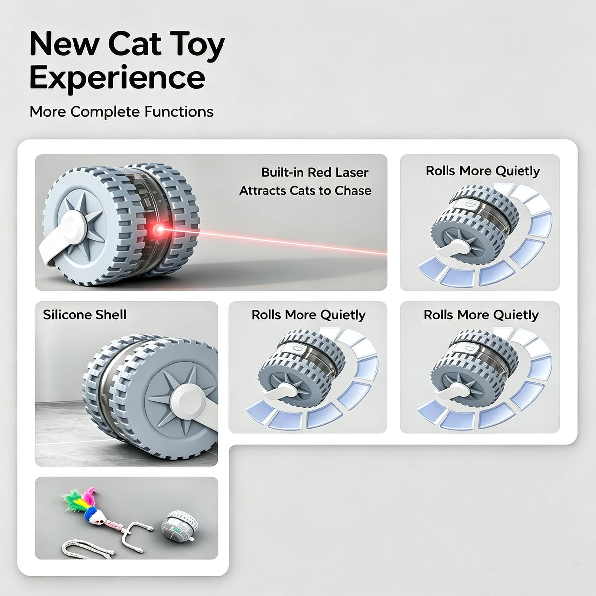 PandaCici Automatic Infrared Laser Cat Toy - product image 4