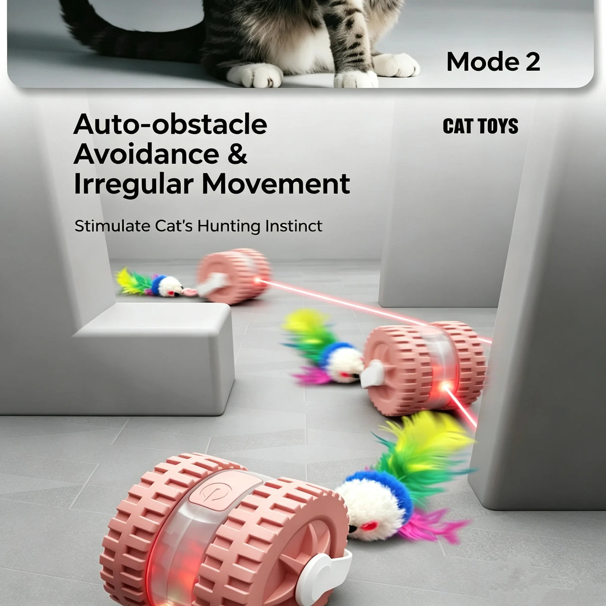 PandaCici Automatic Infrared Laser Cat Toy - product image 9