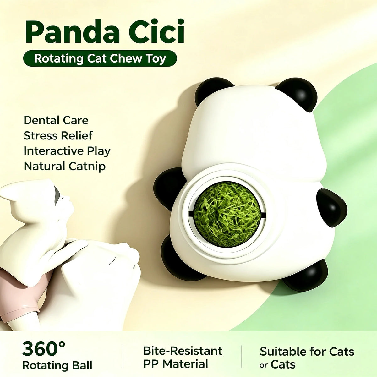 PandaCici Catnip Lick Ball Teething Toy - product image 3