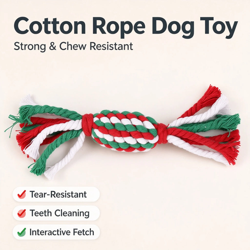 6-Piece Cotton Rope Dog Chew Toy Set - product image 5