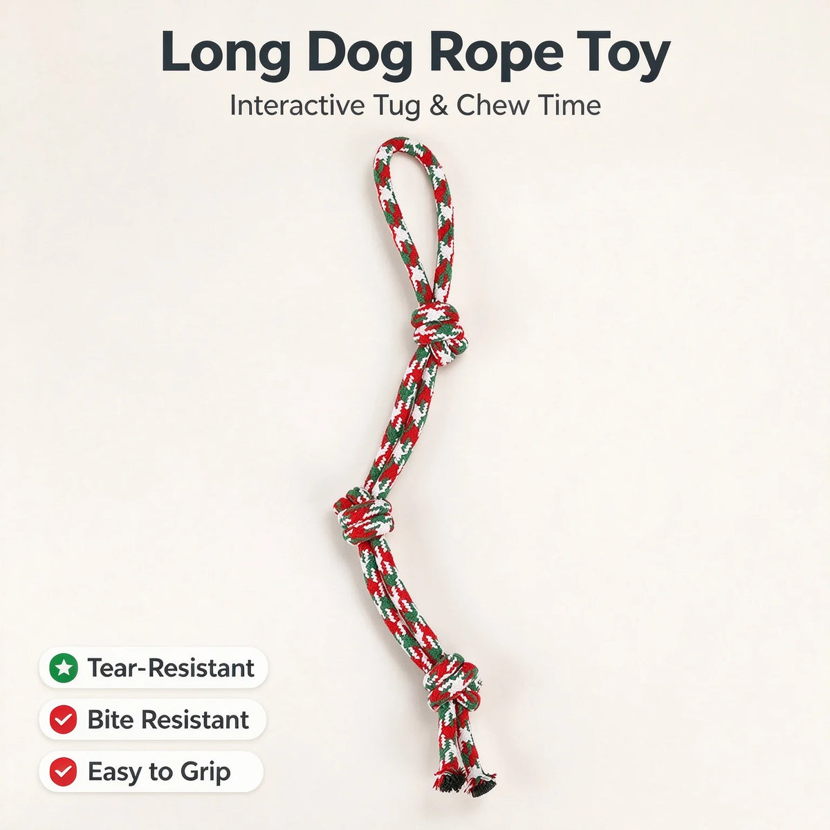 6-Piece Cotton Rope Dog Chew Toy Set - product image 7