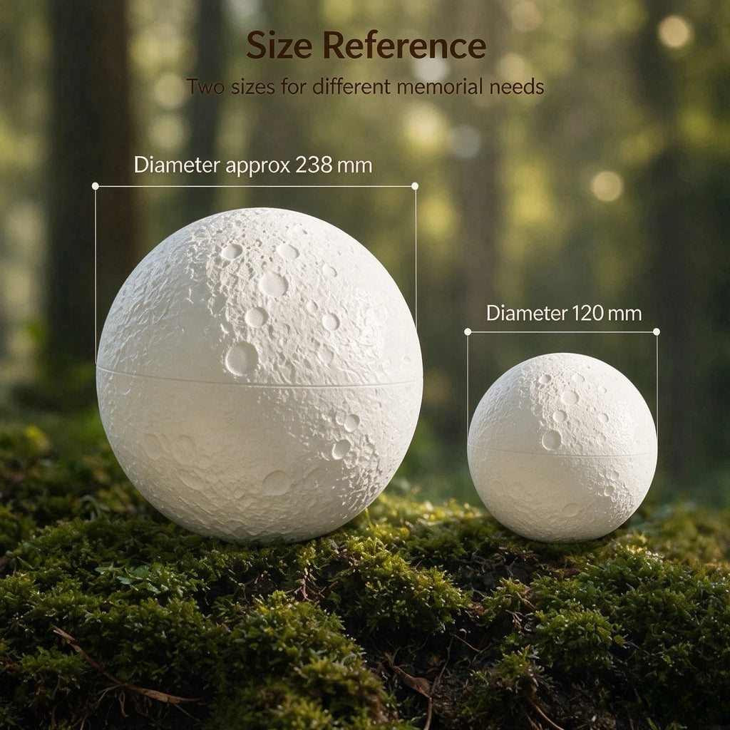 Moon-Shaped Biodegradable Pet Memorial Urn - product image 7