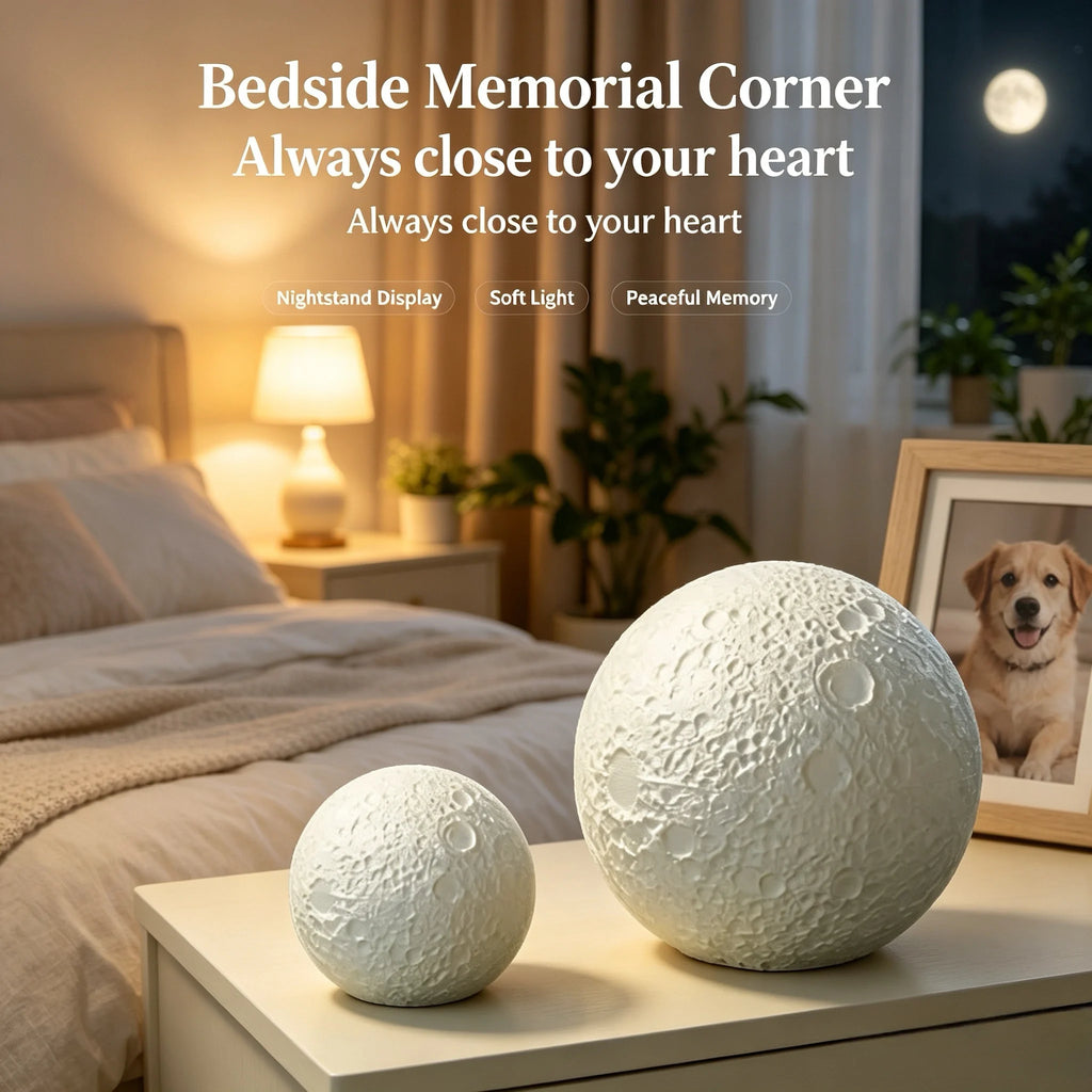 Moon-Shaped Biodegradable Pet Memorial Urn - product image 9