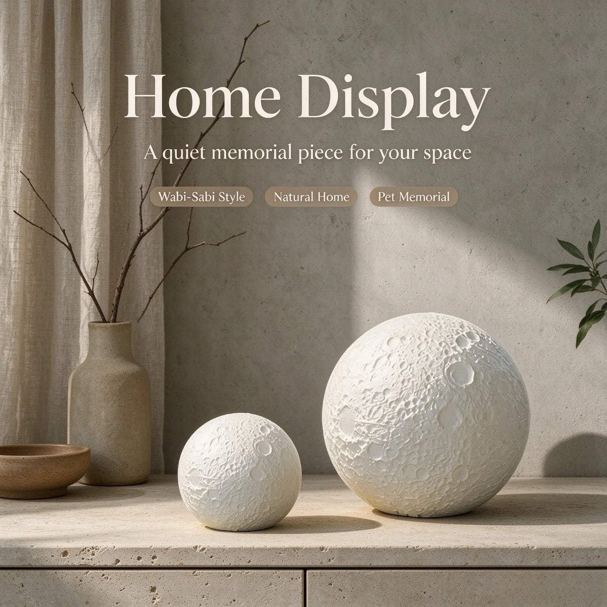 Moon-Shaped Biodegradable Pet Memorial Urn - product image 11