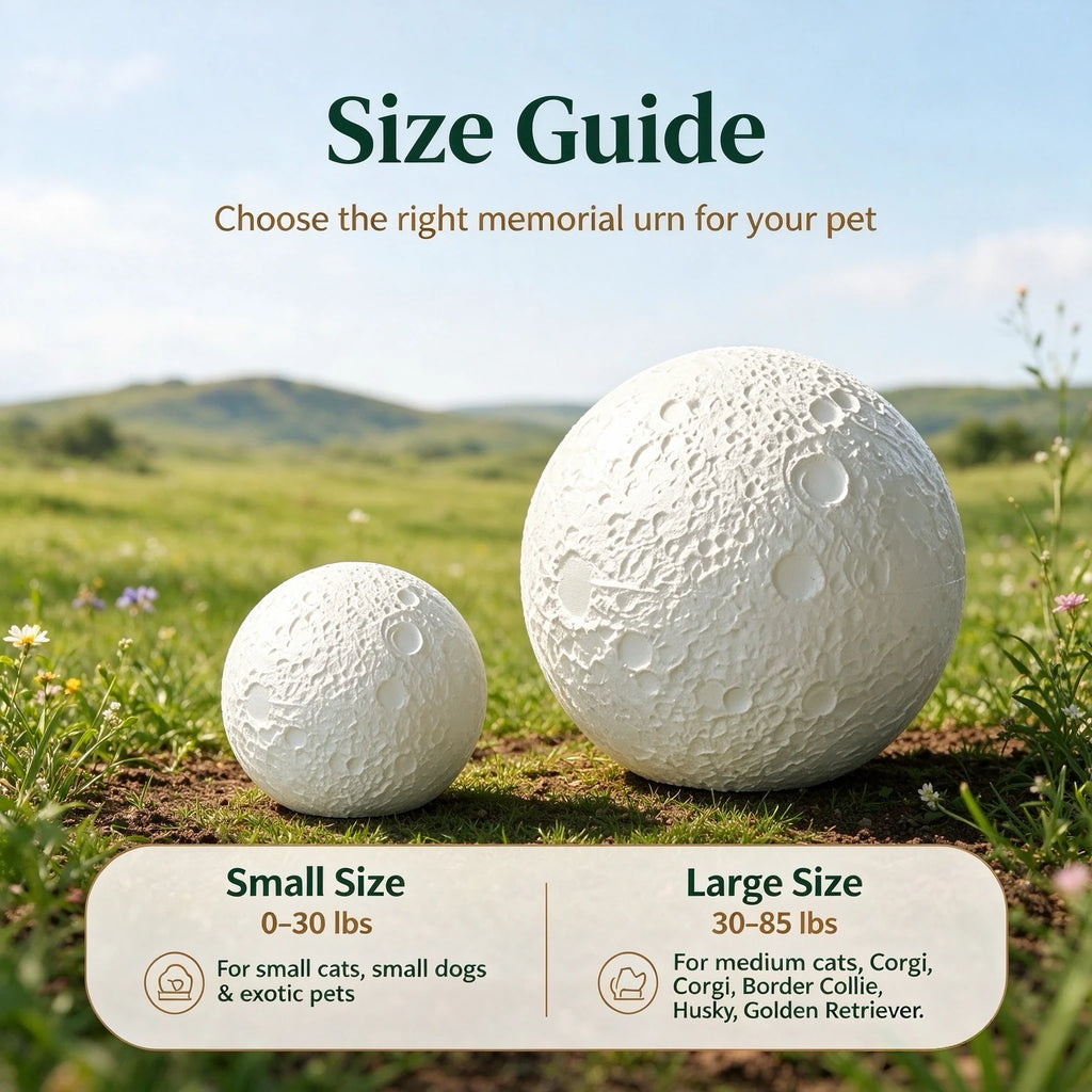 Moon-Shaped Biodegradable Pet Memorial Urn - product image 12