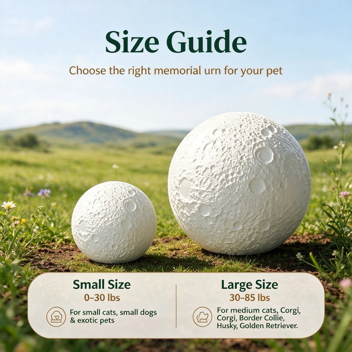 Moon-Shaped Biodegradable Pet Memorial Urn - product image 12
