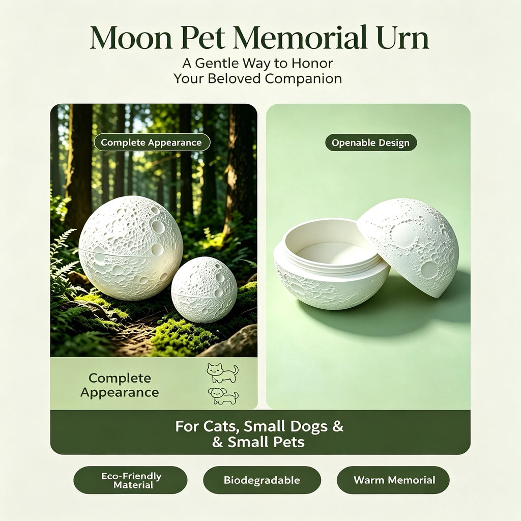 Moon-Shaped Biodegradable Pet Memorial Urn - product image 13