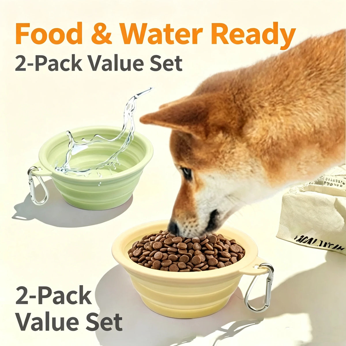 Portable Collapsible Silicone Pet Bowl - product image 3