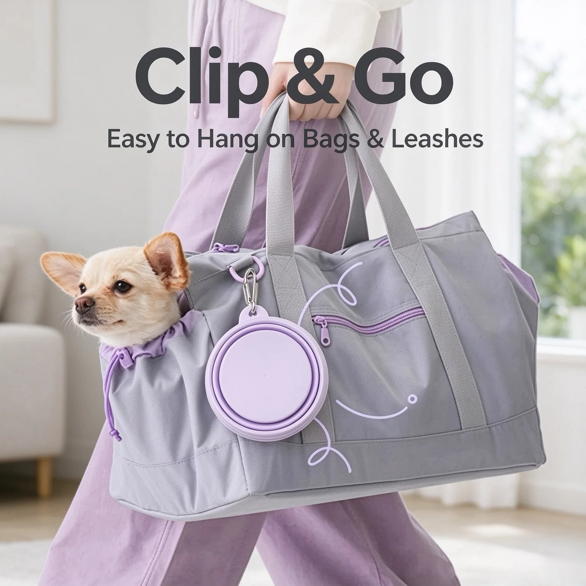 Portable Collapsible Silicone Pet Bowl - product image 5