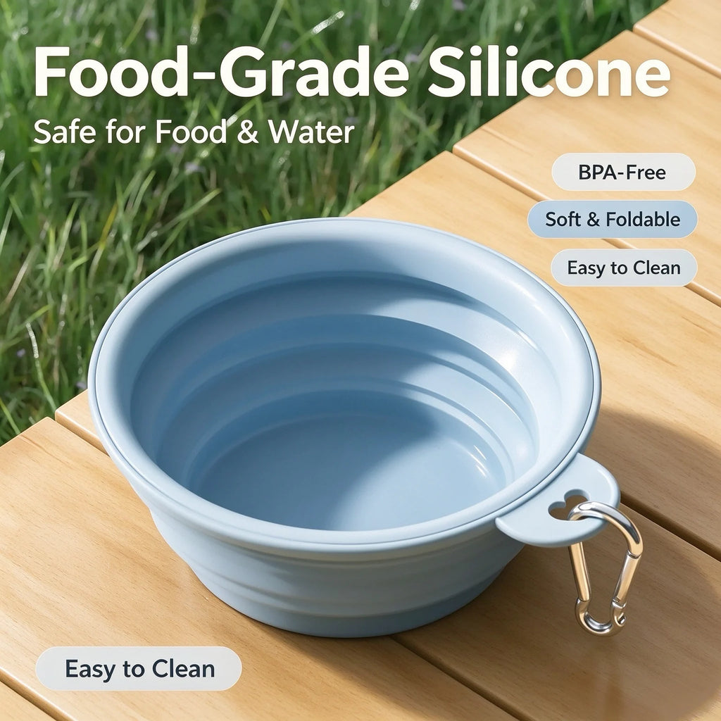Portable Collapsible Silicone Pet Bowl - product image 7