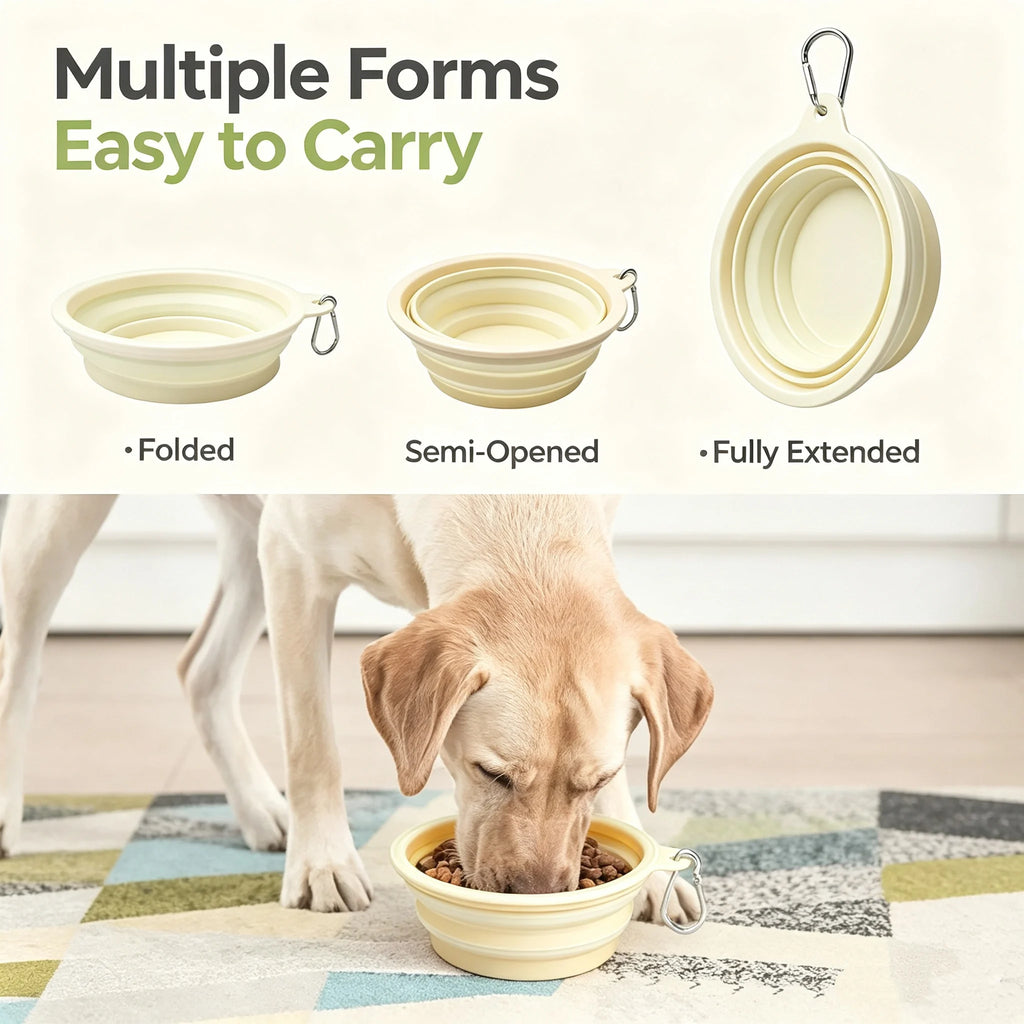 Portable Collapsible Silicone Pet Bowl - product image 8