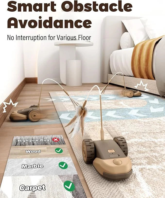 PandaCici Remote-Control Feather Cat Toy Car - product image 4