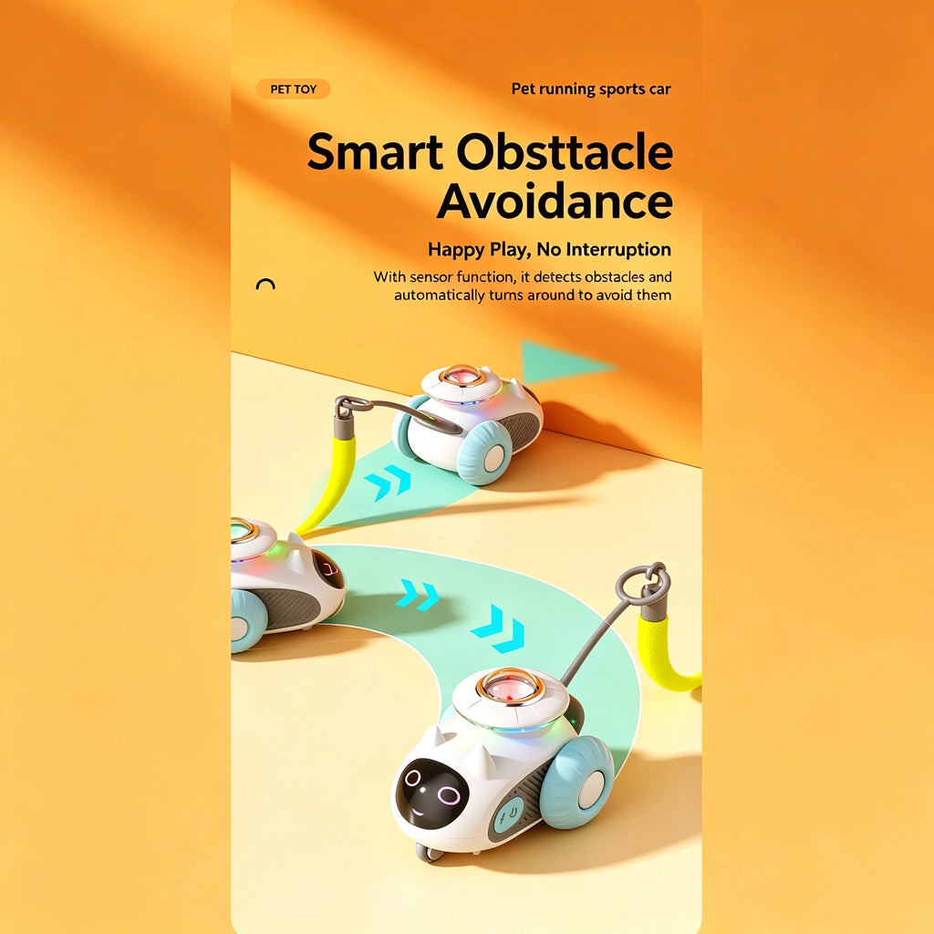 PandaCici Smart Remote-Control Silicone Cat Toy Car - product image 4