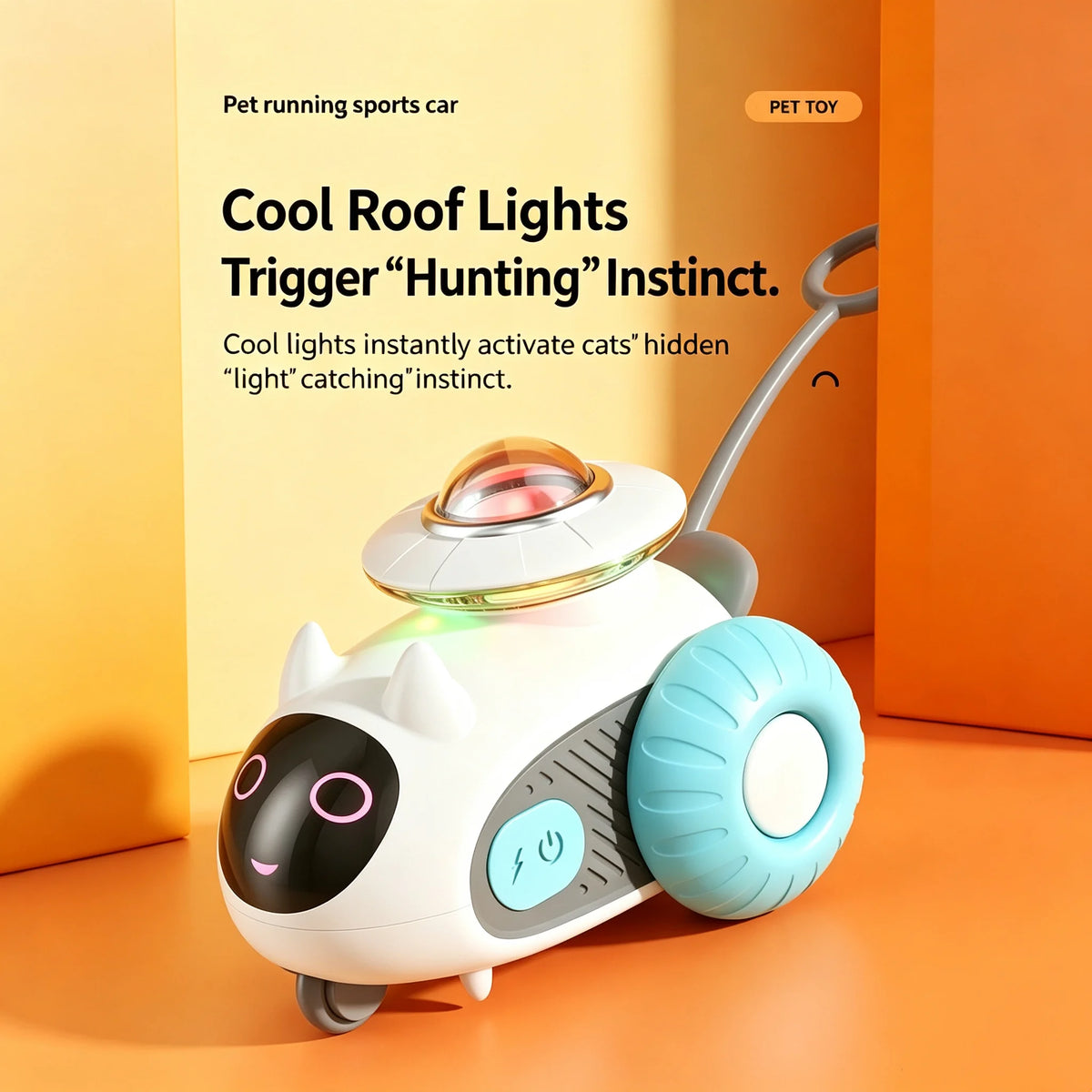 PandaCici Smart Remote-Control Silicone Cat Toy Car - product image 8