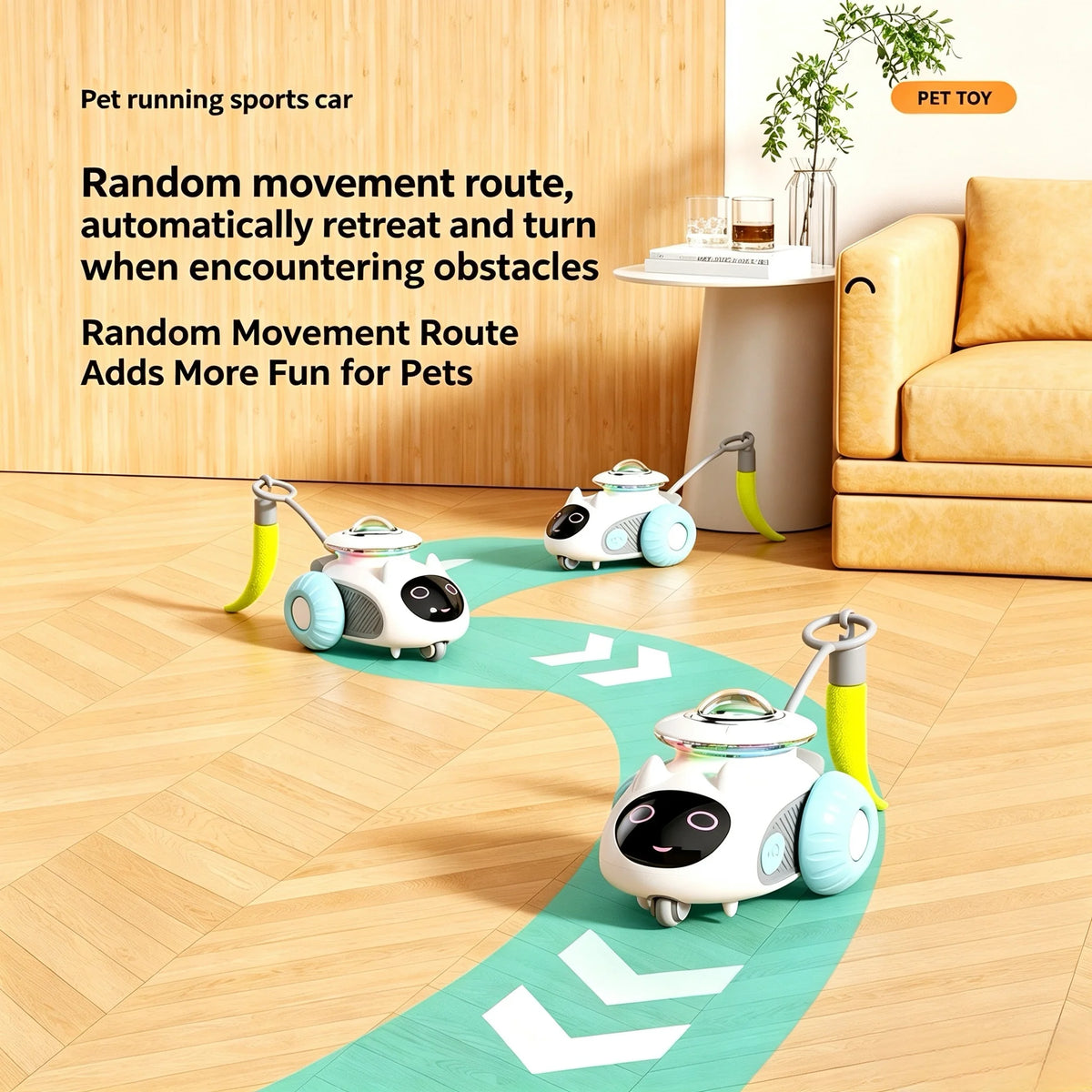 PandaCici Smart Remote-Control Silicone Cat Toy Car - product image 9