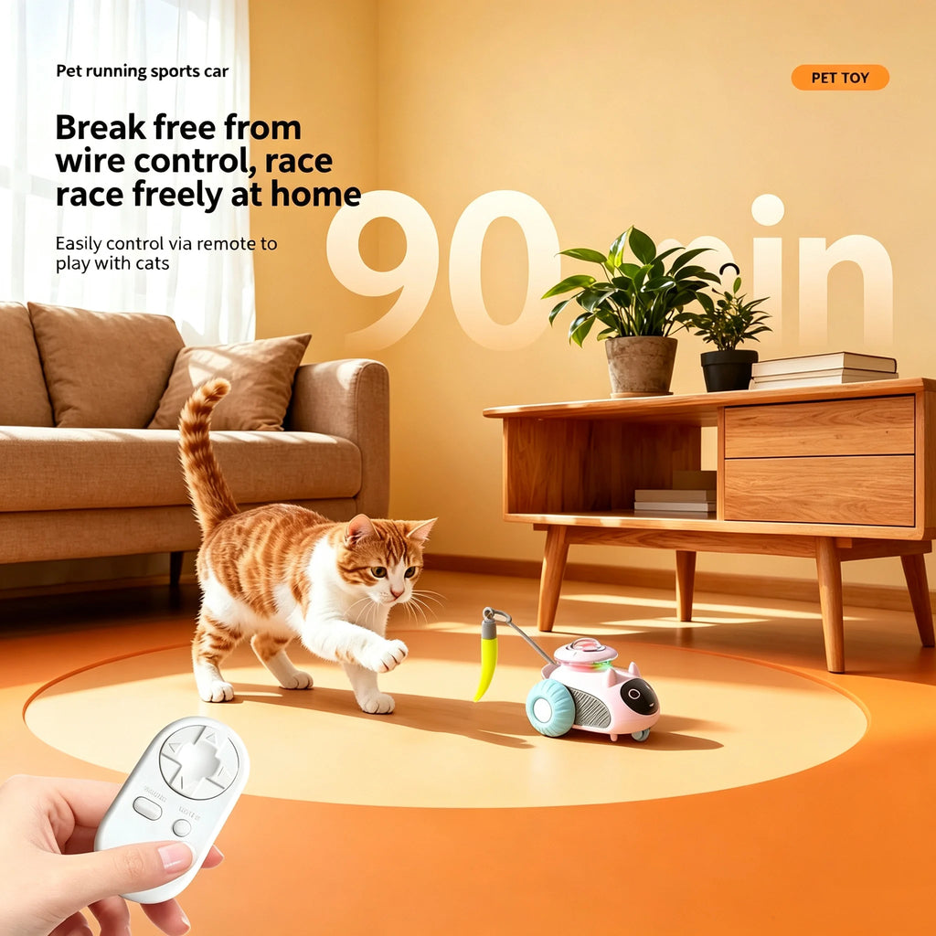 PandaCici Smart Remote-Control Silicone Cat Toy Car - product image 11