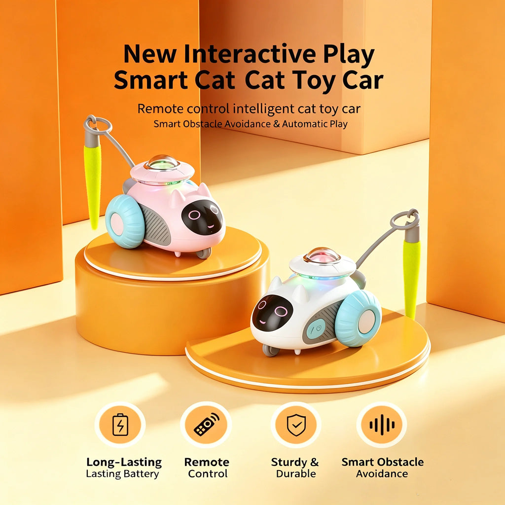 PandaCici Smart Remote-Control Silicone Cat Toy Car - product image 13