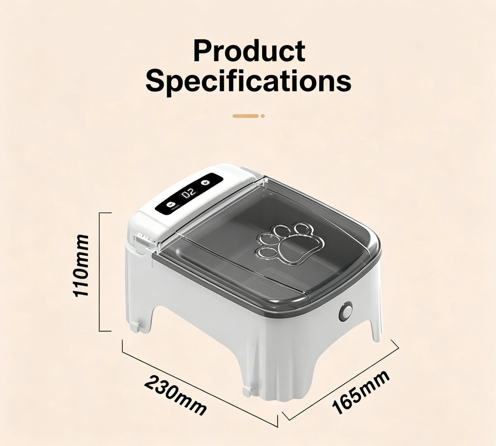 Smart Timed Automatic Pet Feeder with Lid - product image 3