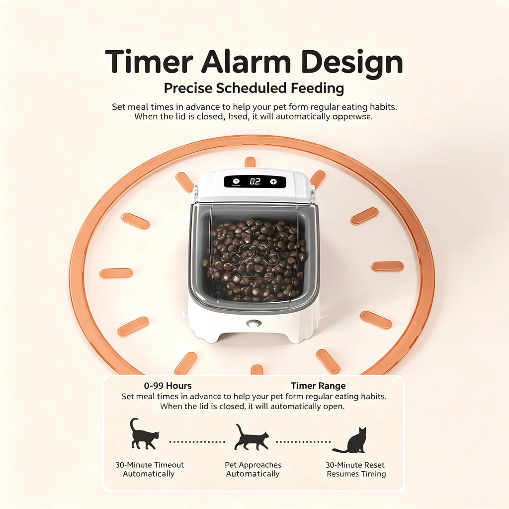 Smart Timed Automatic Pet Feeder with Lid - product image 14