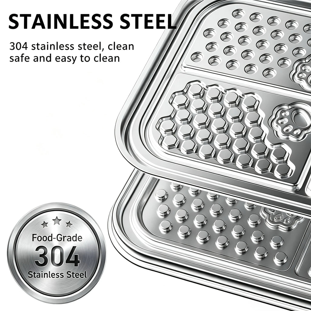 Stainless Steel Non-Slip Slow Feeder Pet Bowl - product image 2