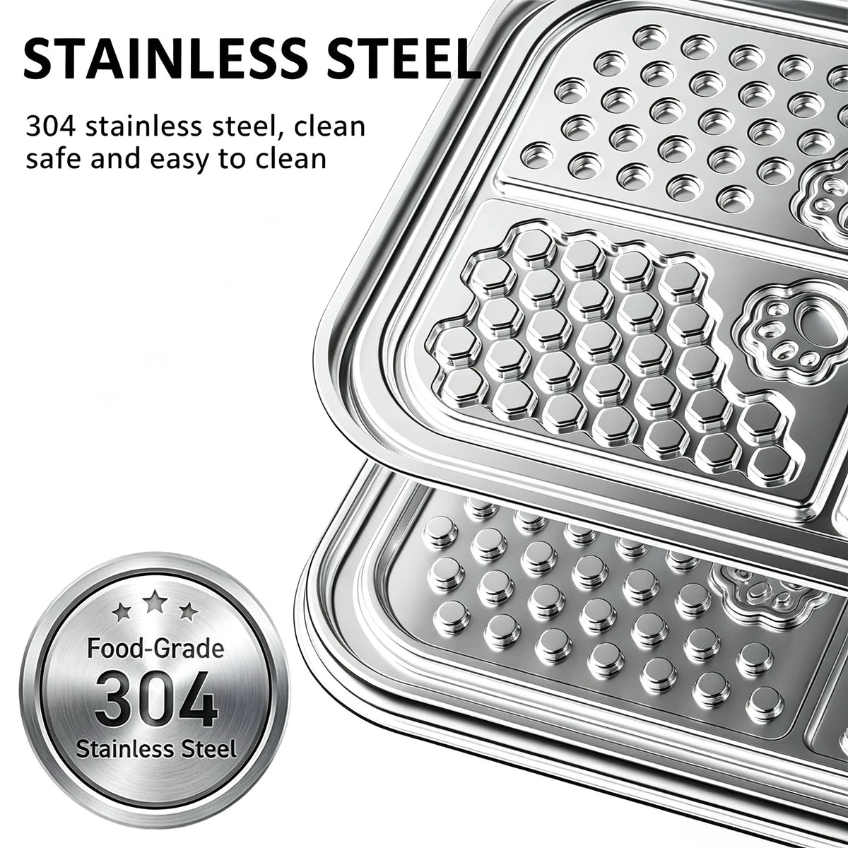 Stainless Steel Non-Slip Slow Feeder Pet Bowl - product image 2