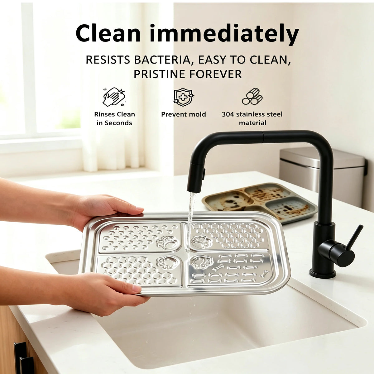 Stainless Steel Non-Slip Slow Feeder Pet Bowl - product image 7