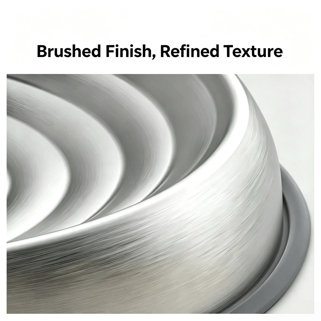 Stainless Steel Shallow Anti-Choke Pet Bowl - product image 6